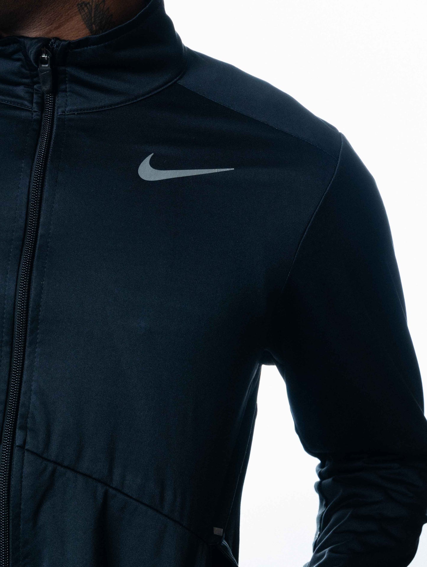 Nike Zip-Front Biker Jacket with Split-Kangaroo Pockets