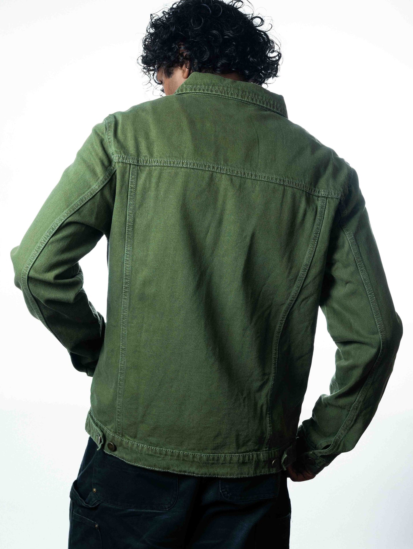 Creative Ideas Netflix Green Denim Jacket