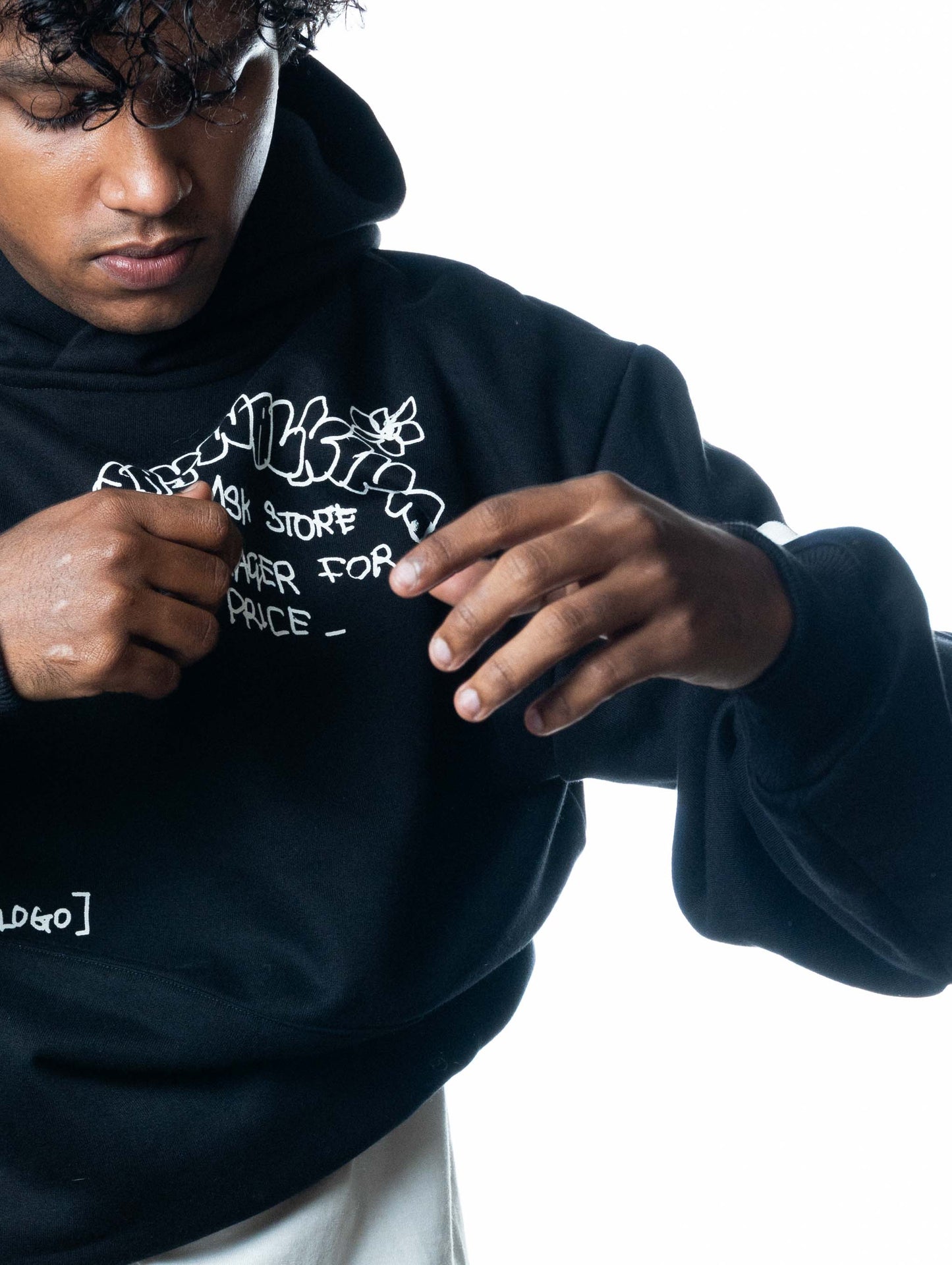 Jaywalking ARTFACE HOODIE (BLACK)