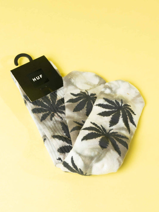 HUF Plantlife Tie-Dye Grey Crew Socks