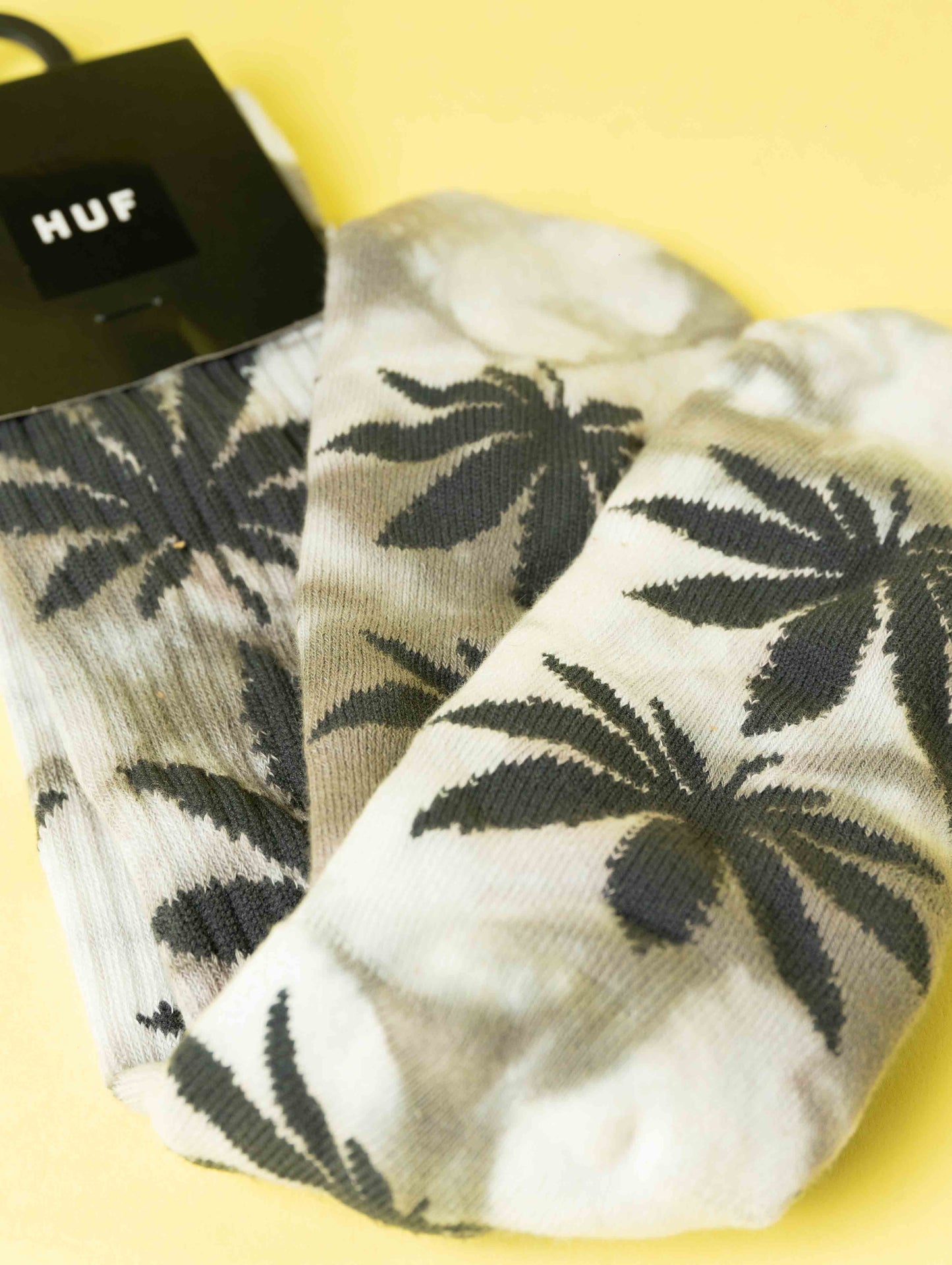 HUF Plantlife Tie-Dye Grey Crew Socks