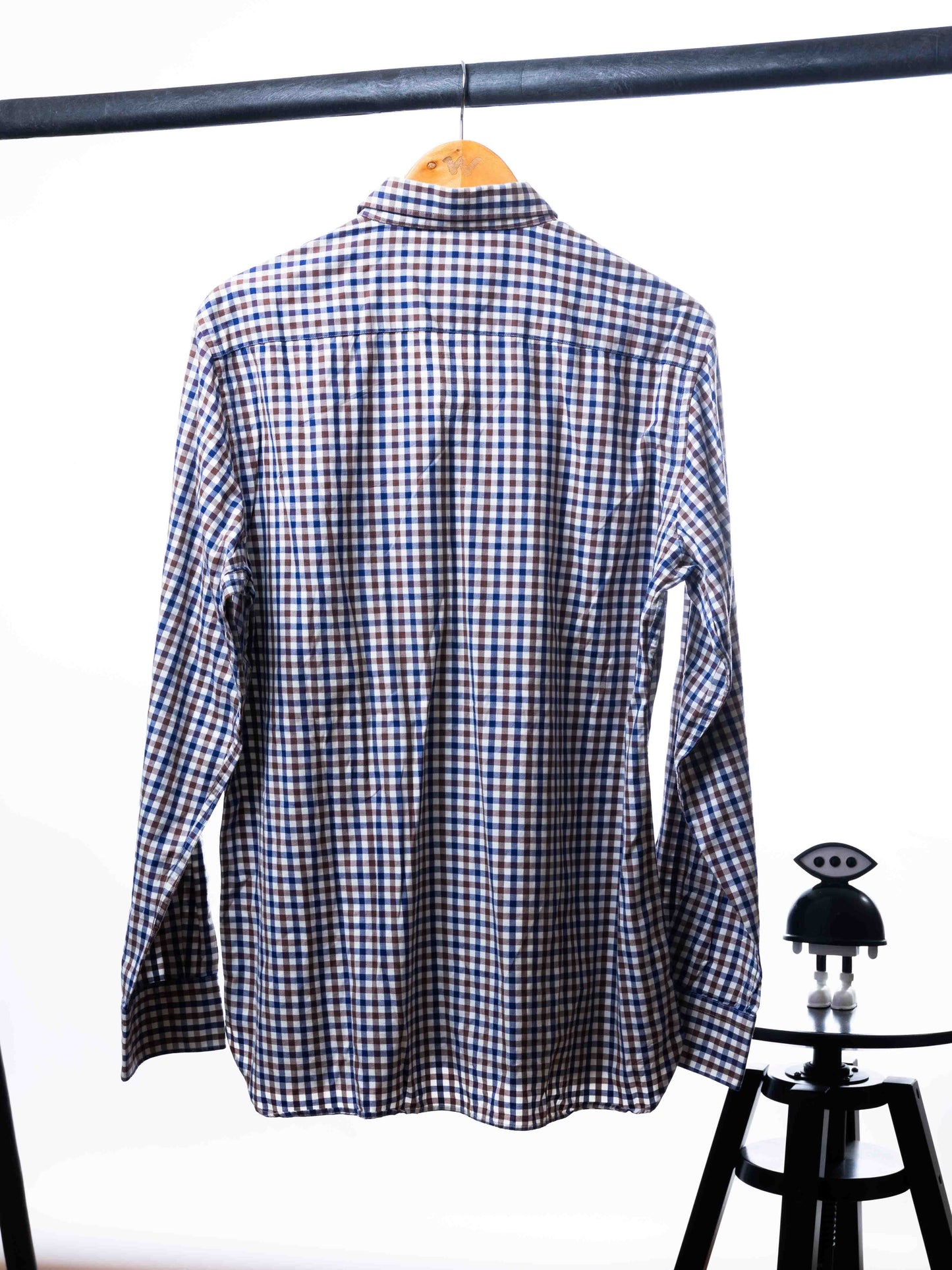 MASSIMO DUTTI CHECKED CASUAL FIT SHIRT