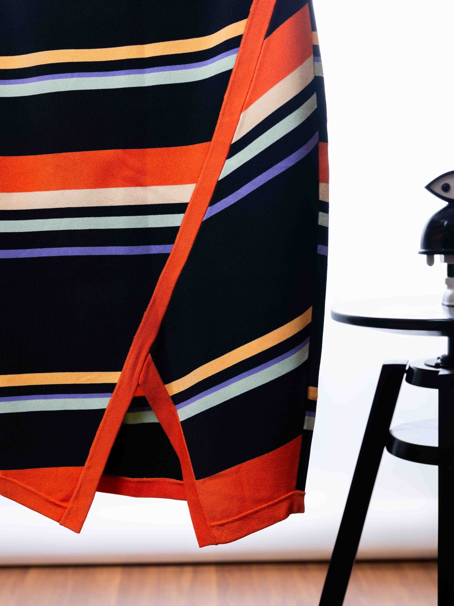 TED BAKER MULTI STRIPED SKIRT