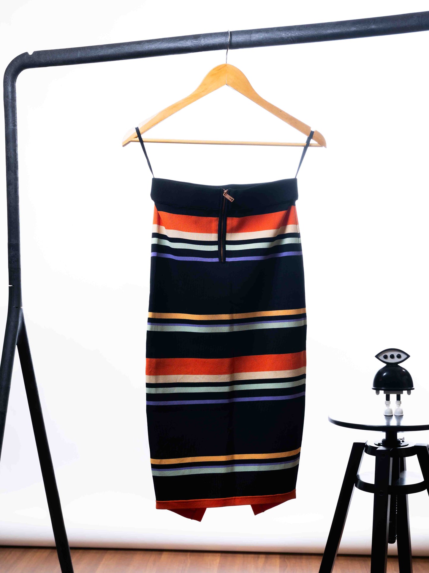 TED BAKER MULTI STRIPED SKIRT