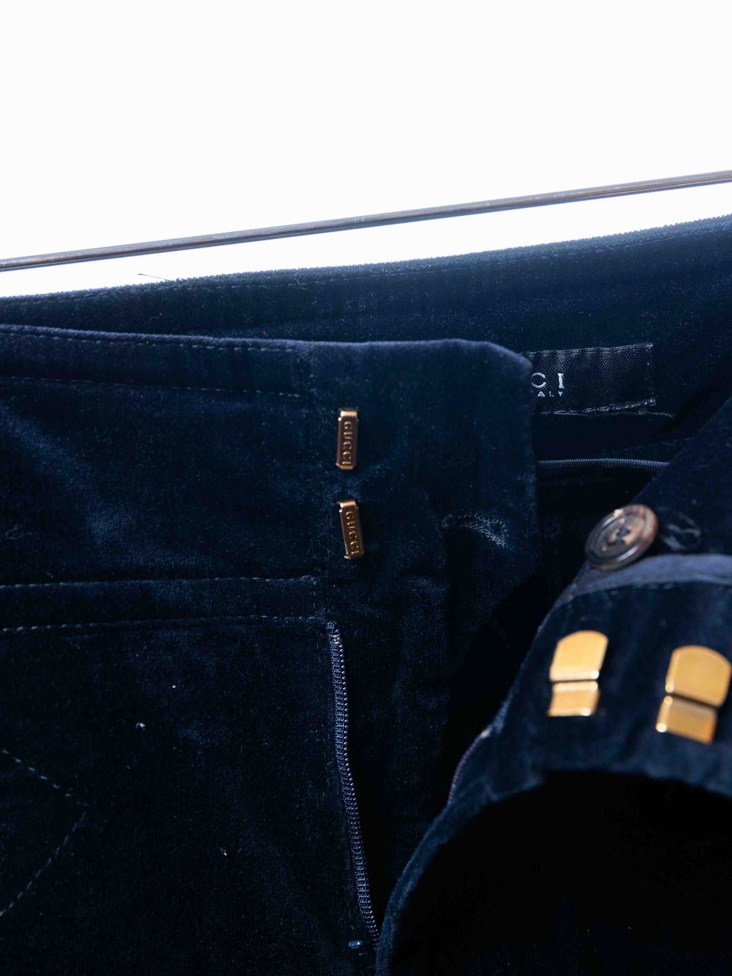 GUCCI BLACK VELVET PANT