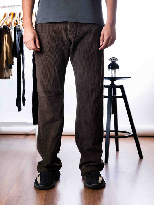 Dolce & Gabbana Men's Brown Corduroy Casual Pants