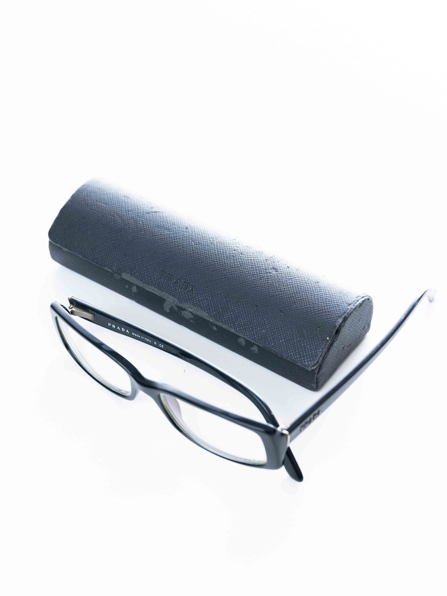 PRADA EYEGLASSES-VPR 16M 1AB-1O1 BLACK