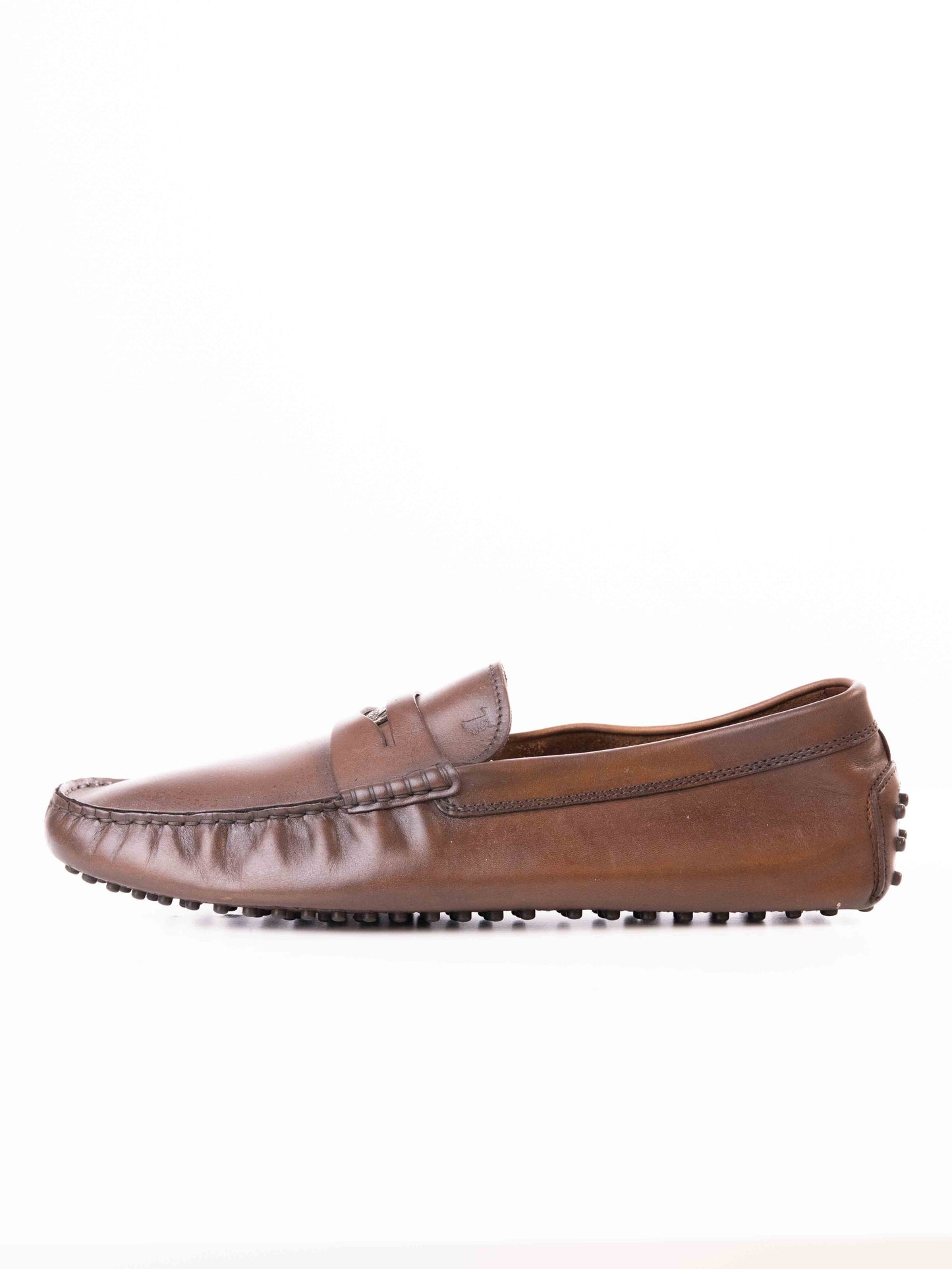 TODS CITY GOMMINO DRIVING SHOES IN LEATHER - BROWN