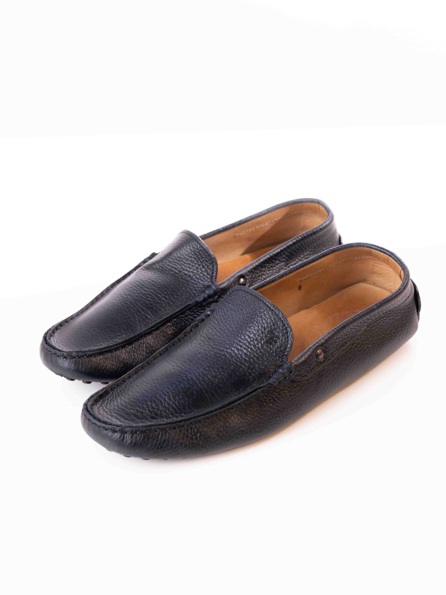 TOD'S SLIP-ON LOAFERS IN BLACK LEATHER