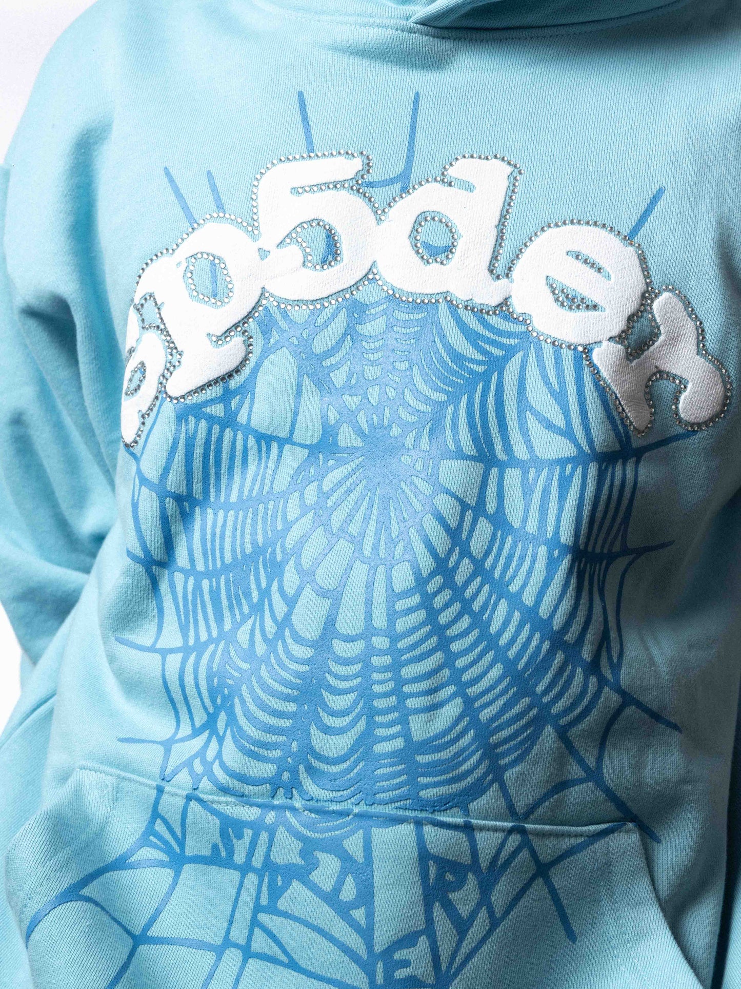 Sp5der Hoodie Sky Blue