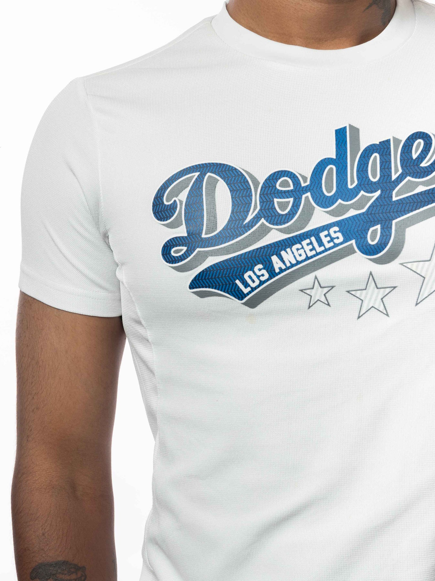 MLB Los Angeles Dodgers Mens T-Shirt Pro Standard White Wordmark Tee