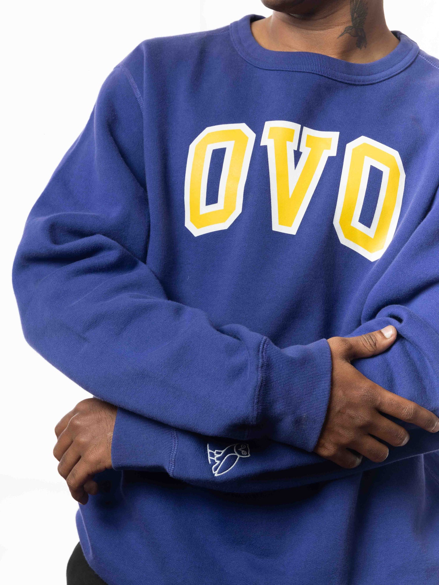 OVO Classic Arch Crewneck Spectrum Blue