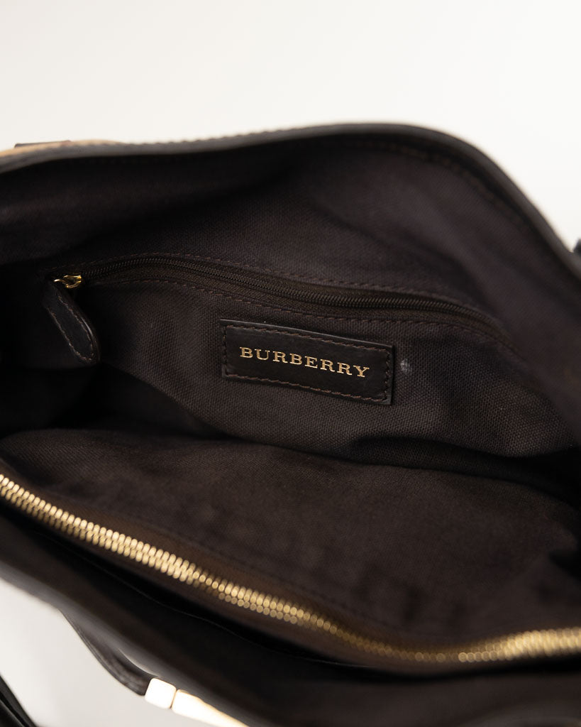 BURBERRY LONDON NOVA CHECK UNDERARM PURSE BAG HANDBAG TARTAN