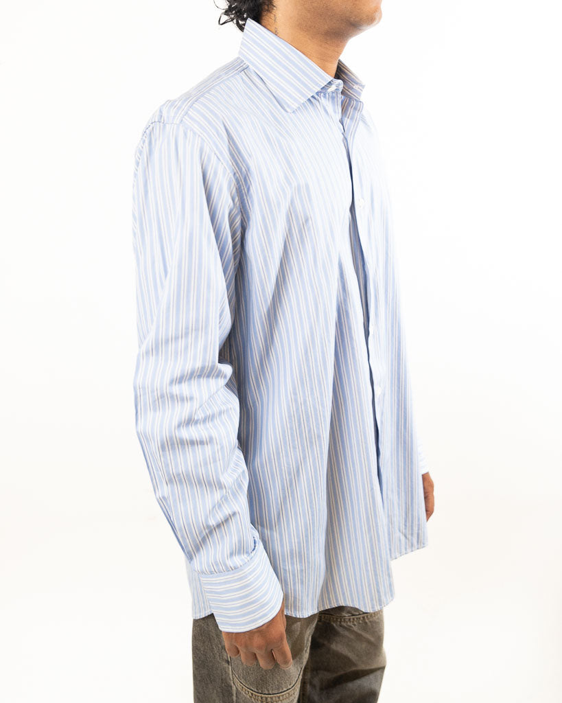 DUNHILL COTTON STRIPE FORMAL SHIRT