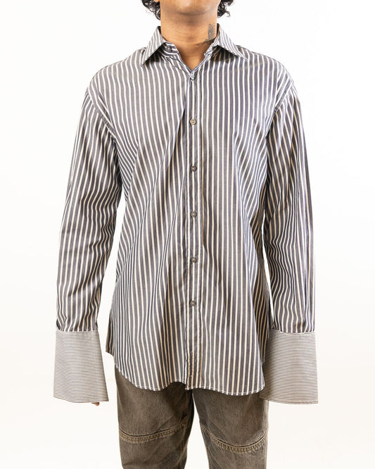 Paul Smith Strip Shirt - Black And White