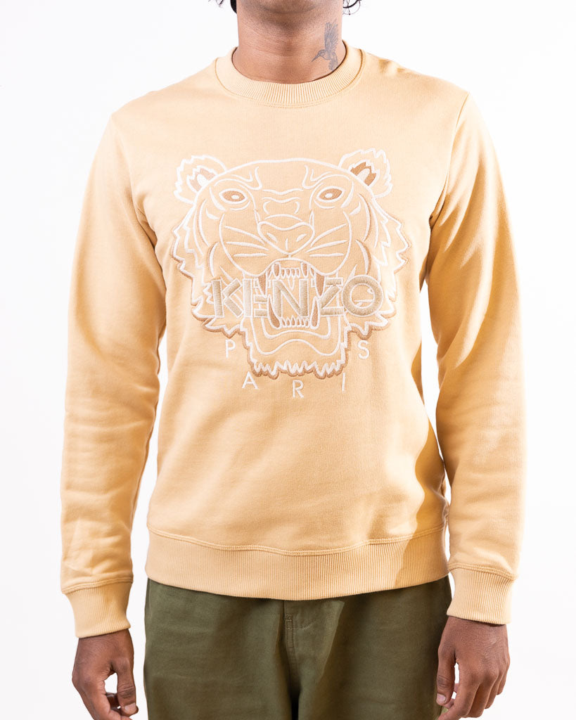 KENZO MEN'S TIGER SEASONAL SWEATSHIRT - DARK BEIGE