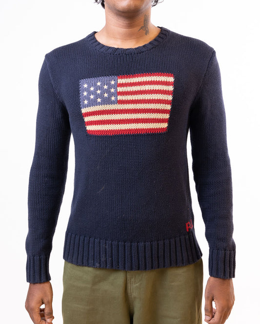 POLO RALPH LAUREN THE ICONIC FLAG JUMPER