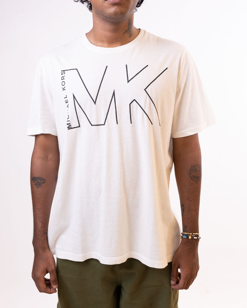 Michael Kors White Crew Neck Short Sleeve T-Shirt