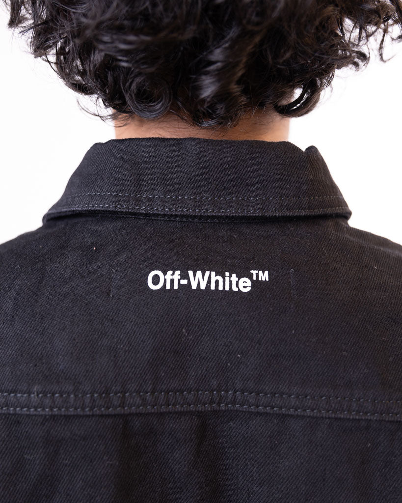 OFF WHITE SINGLE ARROW DENIM SHIRT - BLACK