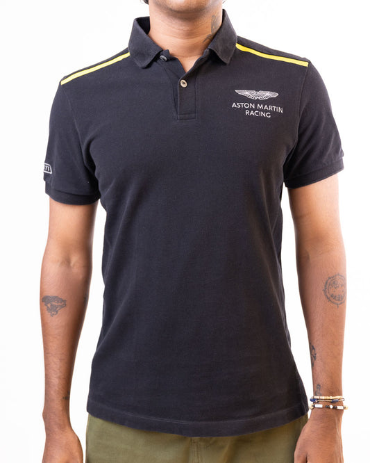 Hackett London Aston Martin Polo - Yellow & Black