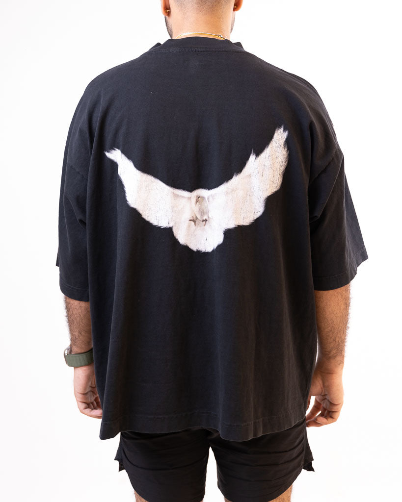 YEEZY GAP DOVE 3/4 SLEEVE T-SHIRT (BLACK)