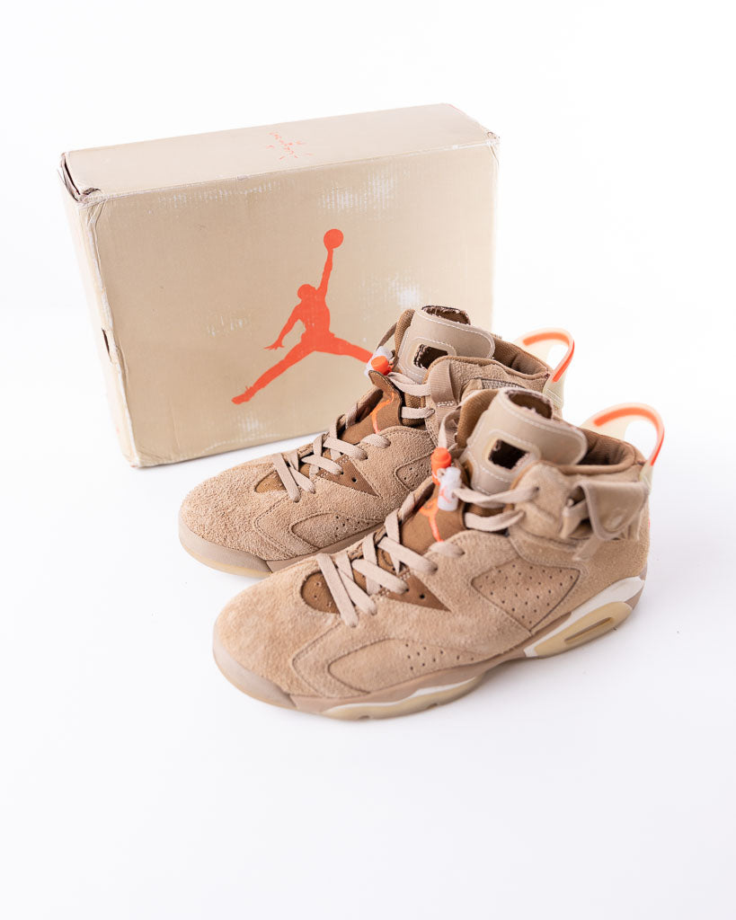 JORDAN 6 RETROTRAVIS SCOTT BRITISH KHAKI