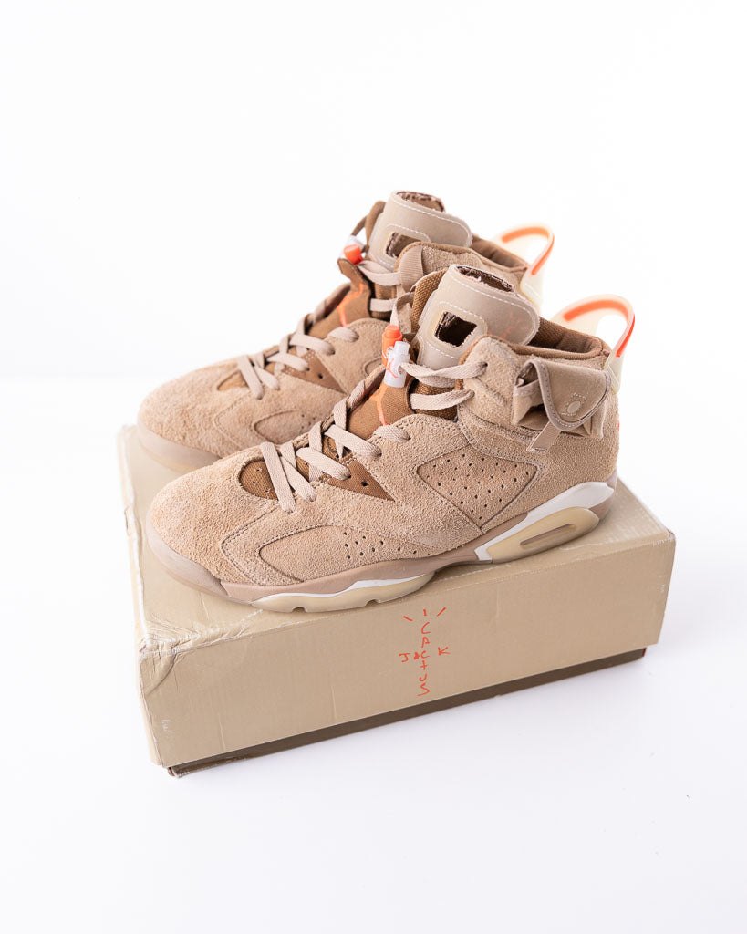 JORDAN 6 RETROTRAVIS SCOTT BRITISH KHAKI