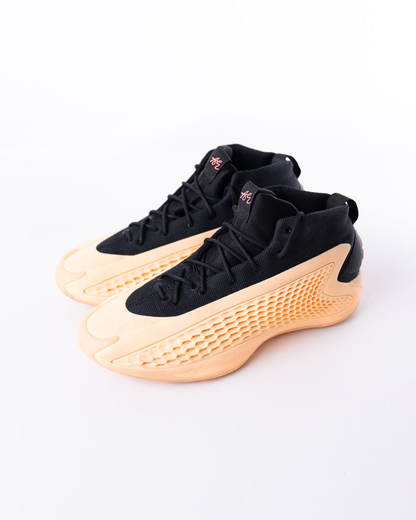 ADIDAS ANTHONY EDWARDS 1 NEW WAVE BASKETBALL SHOES - ORANGE BLACK