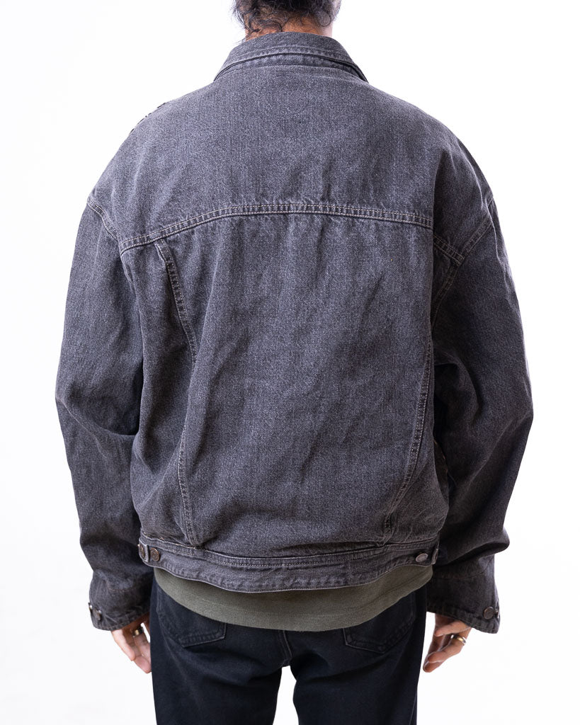 RESTORED GWA TIGER PRINT DENIM JACKET