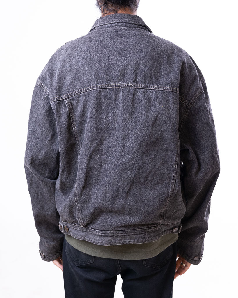 RESTORED GWA TIGER PRINT DENIM JACKET