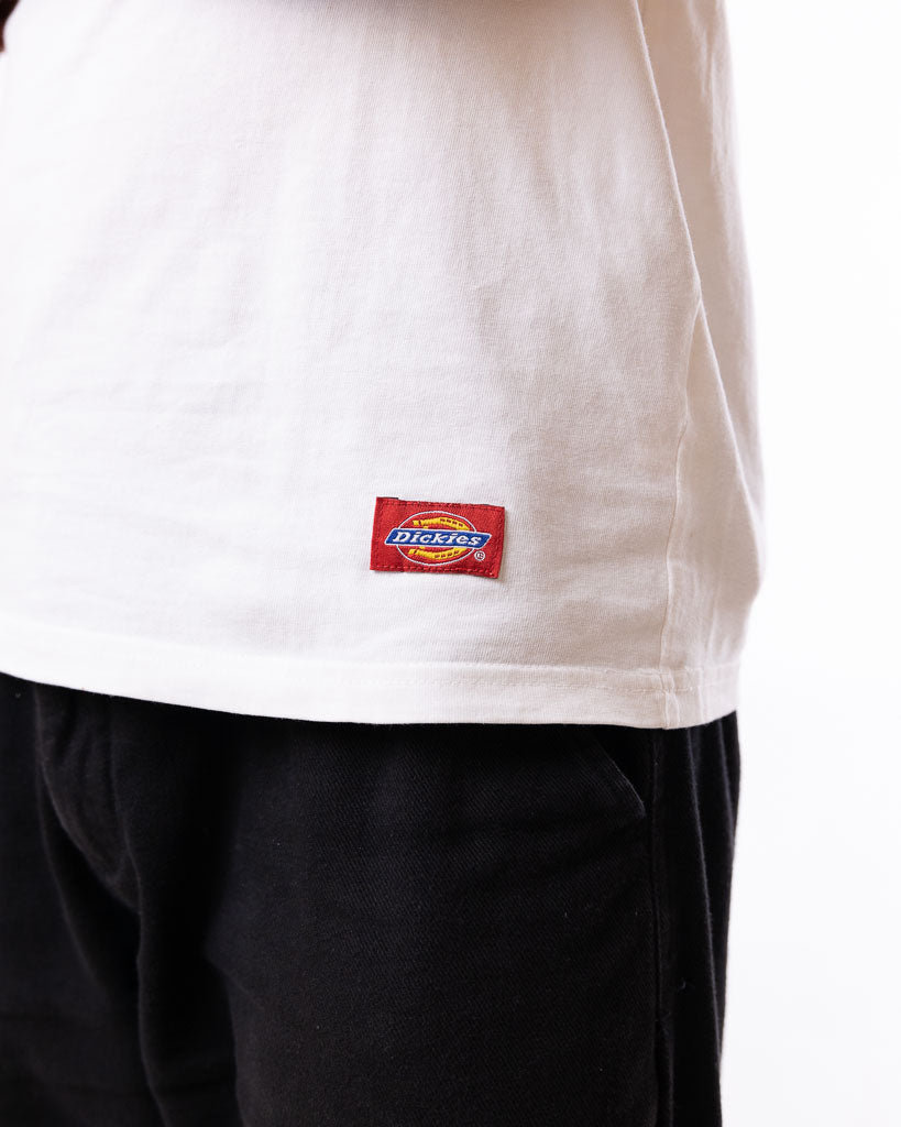 DICKIES WHITE RED LOGO TEE