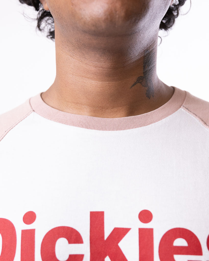 DICKIES WHITE RED LOGO TEE