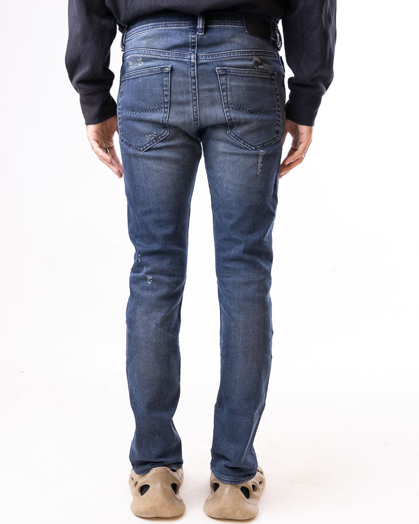 Diesel Distressed Regular Slim-Straight Fit Jeans