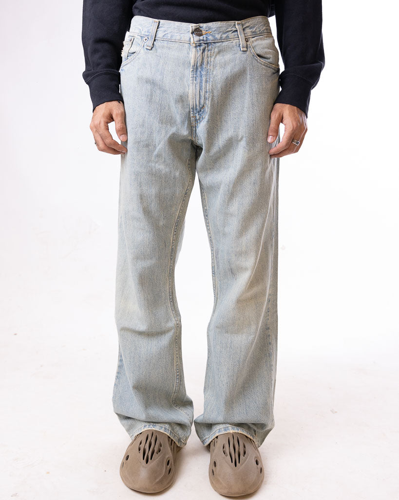 Vintage Levis 527 Bootcut Denim Bleached Blue