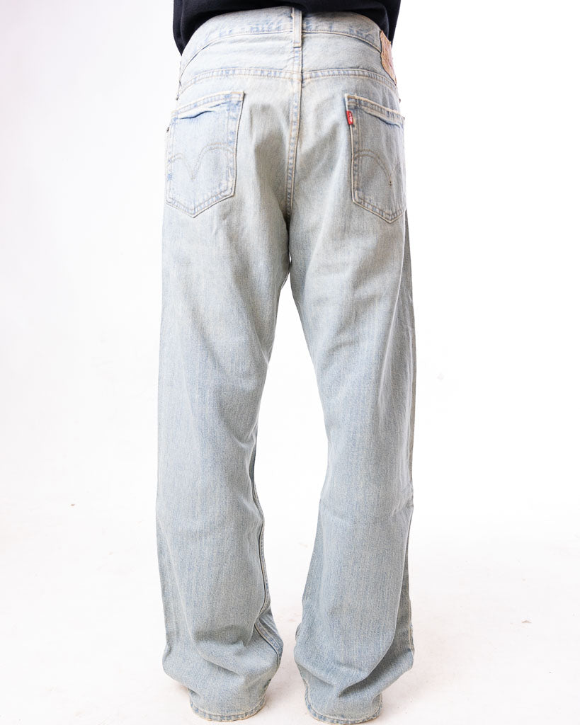 Vintage Levis 527 Bootcut Denim Bleached Blue