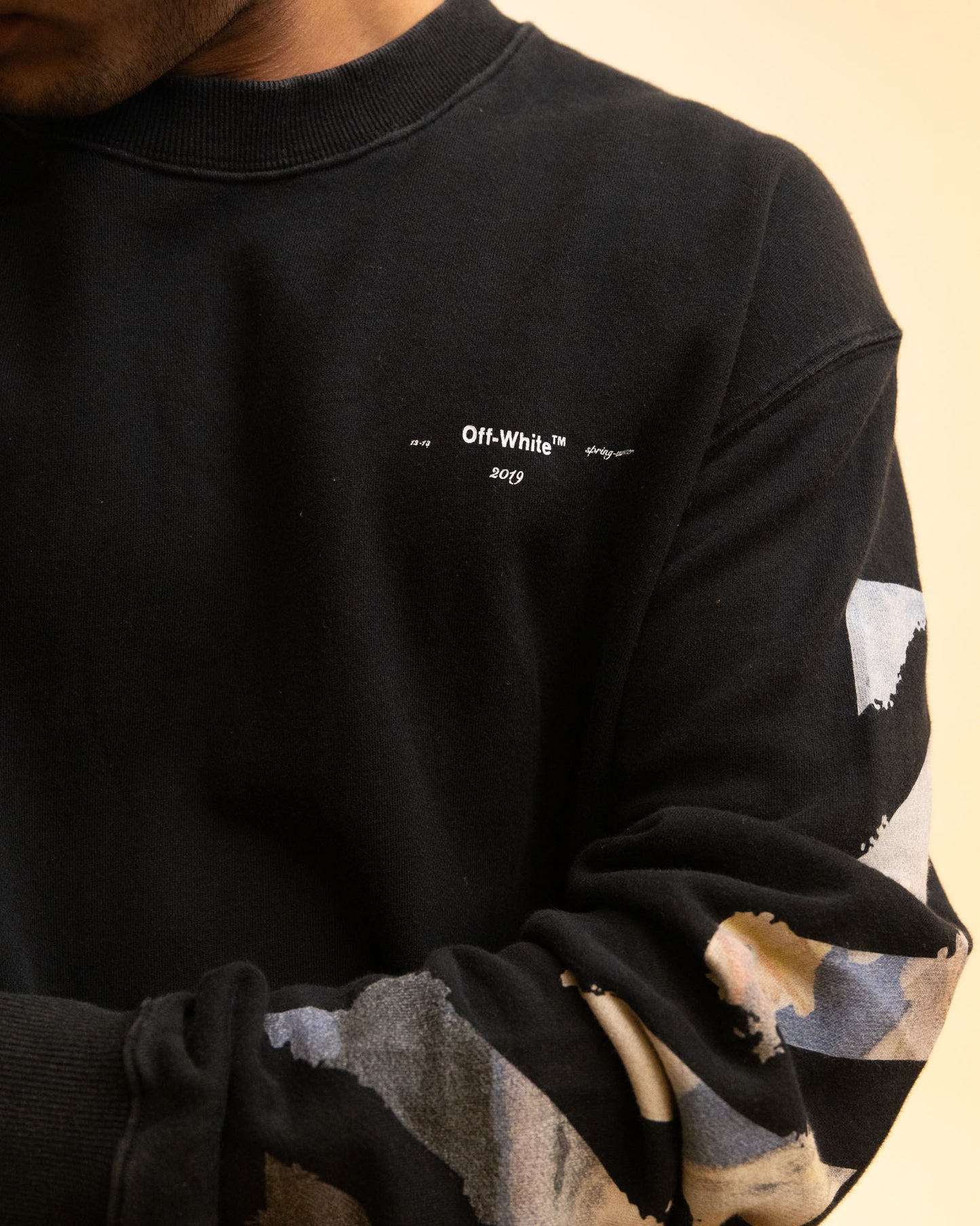 Off-White Monet Arrows Black Sweatshirt