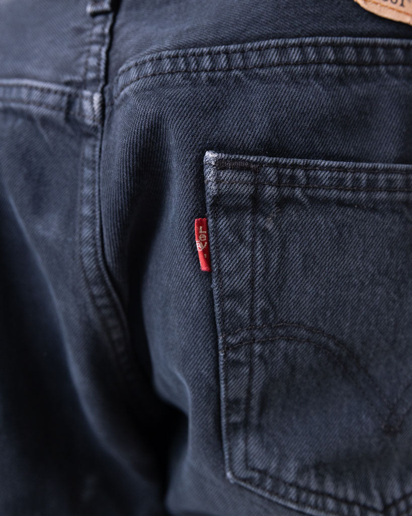 Vintage Levis 501 Black Denim