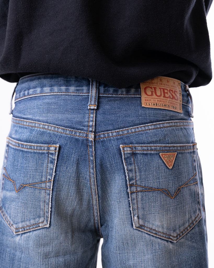 VINTAGE GUESS USAGE DENIM SHORTS