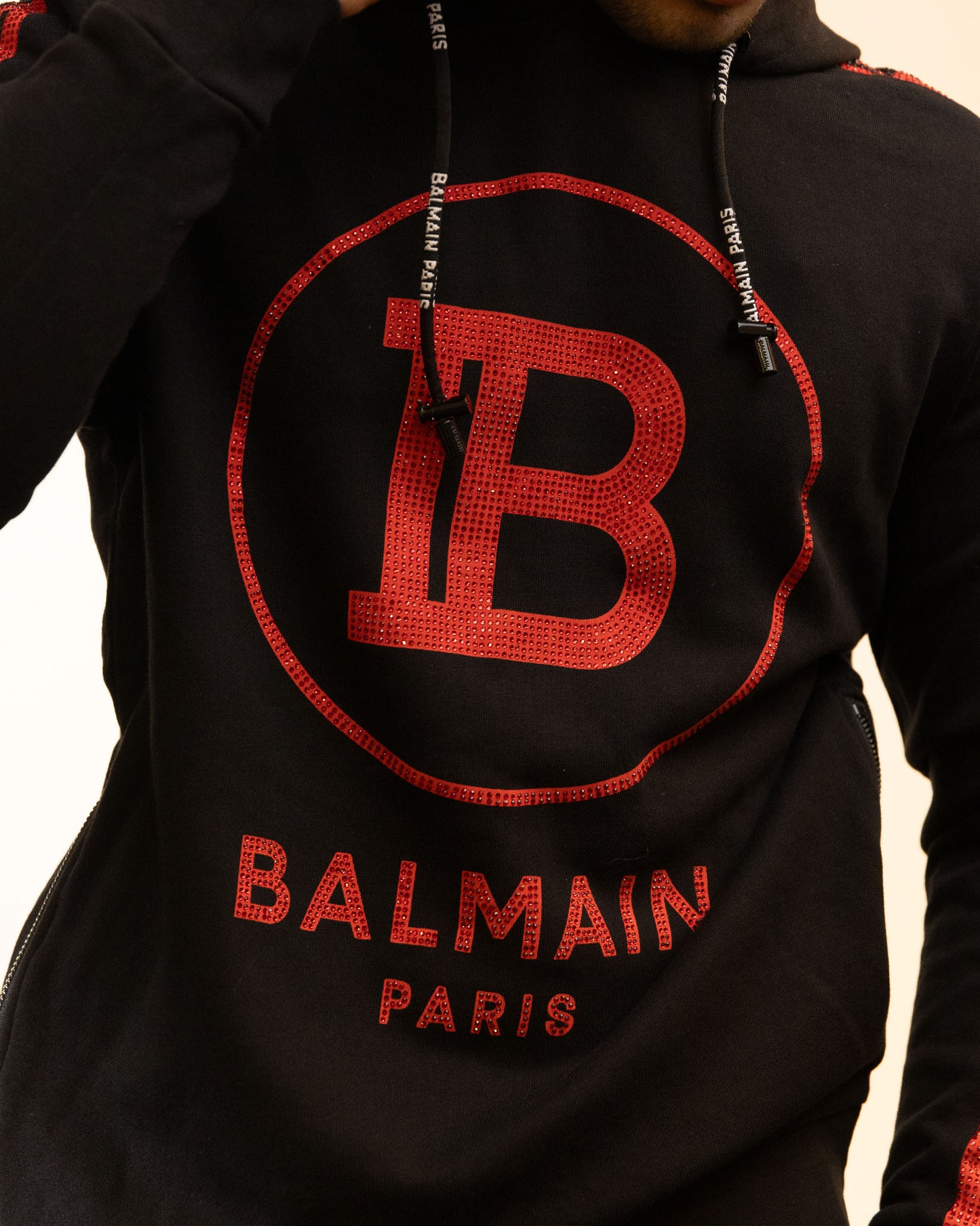 Balmain Paris Black Hoodie