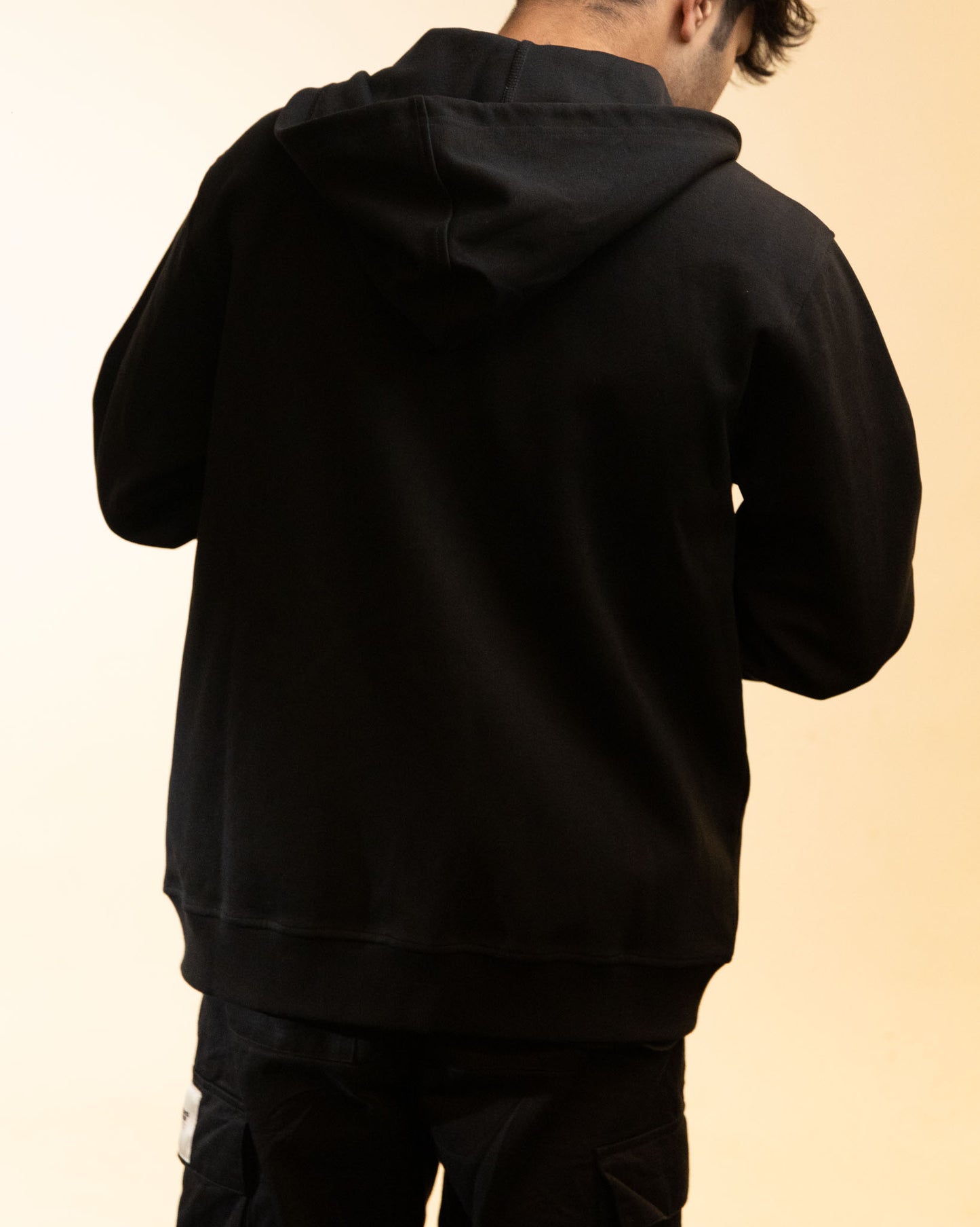 Brunello Cucinelli Black 2-Ply Cashmere Front Zip Hoodie