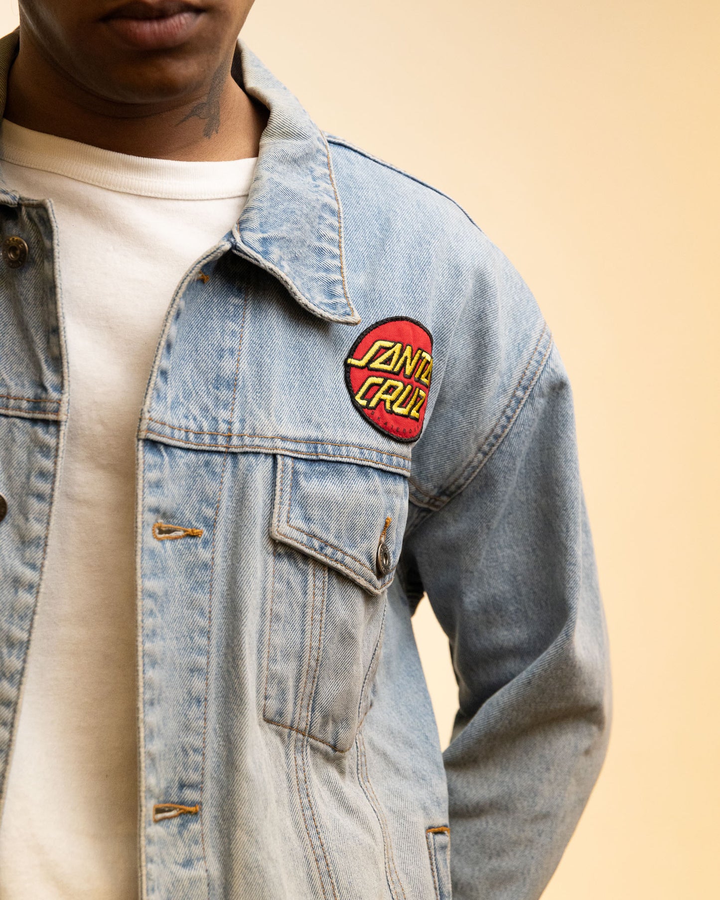 Santa Cruz Skateboards Patch Logo Denim Jacket