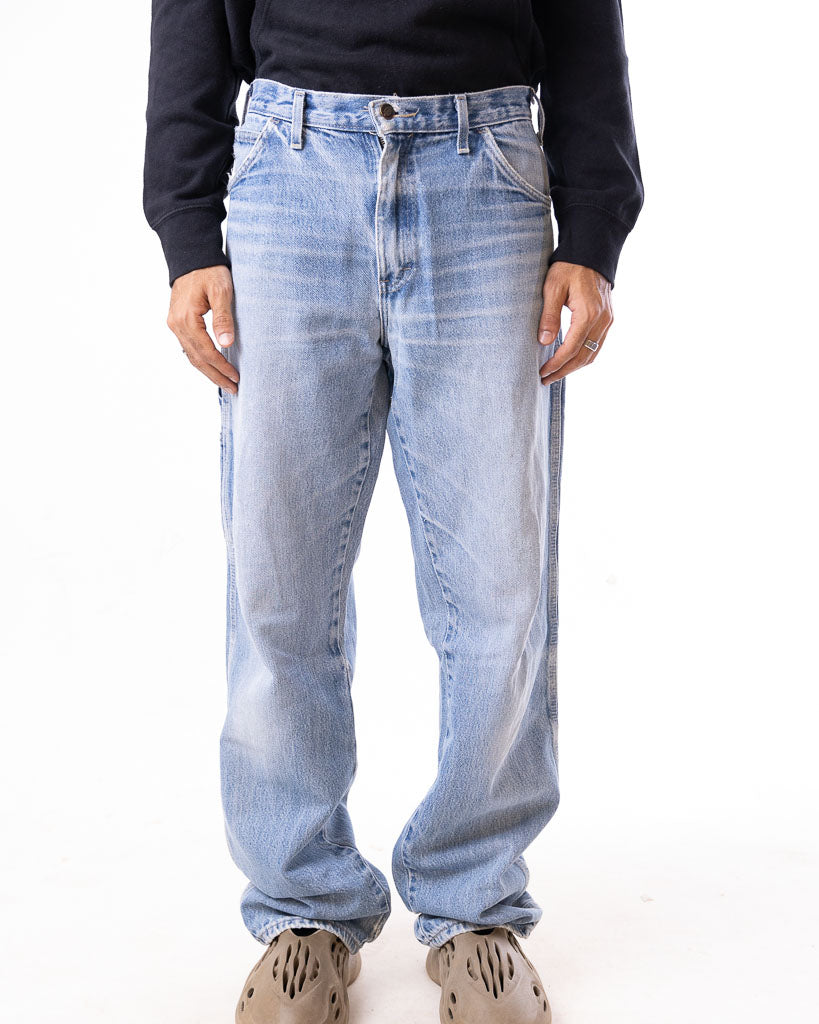 VINTAGE DICKIES FADED BLUE DENIM CARPENTER PANTS