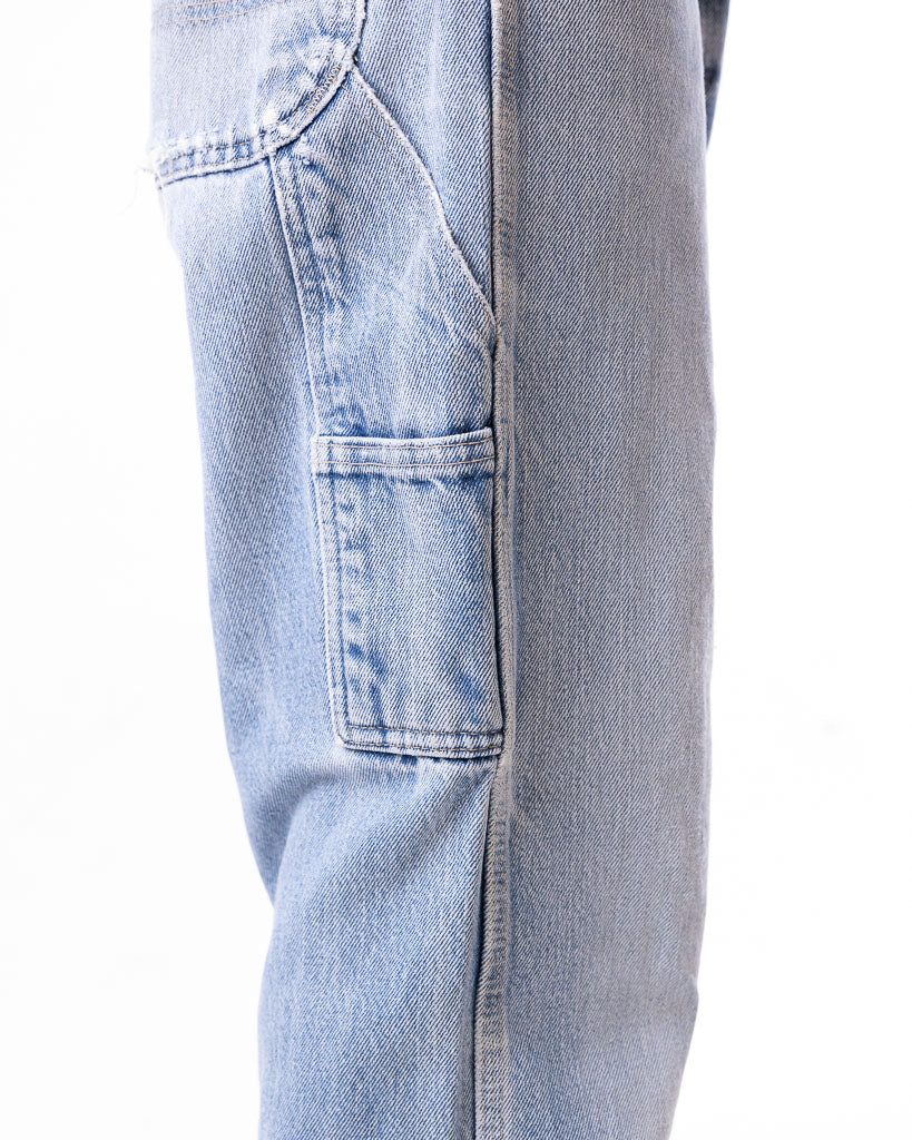 VINTAGE DICKIES FADED BLUE DENIM CARPENTER PANTS