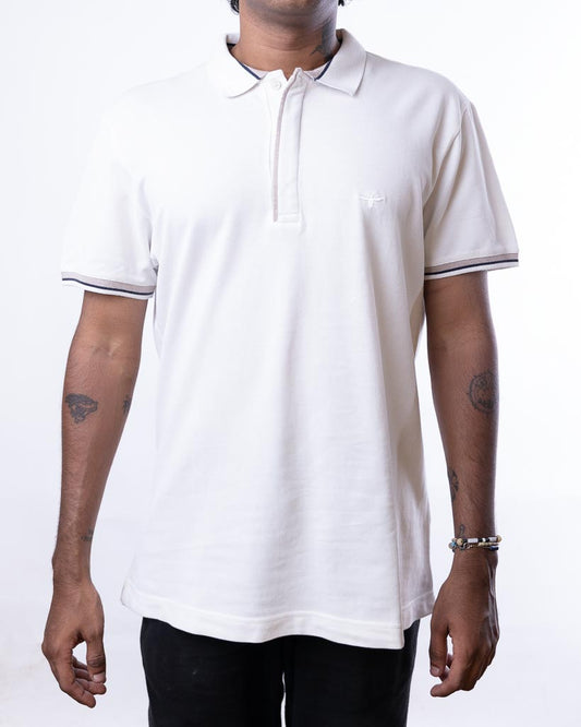 Dior Polo Shirt With Embroidered Bee - White