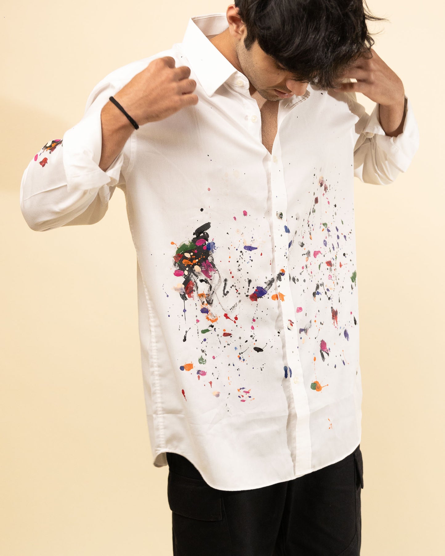 Ziozia Slim Fit Hand Painted Shirt