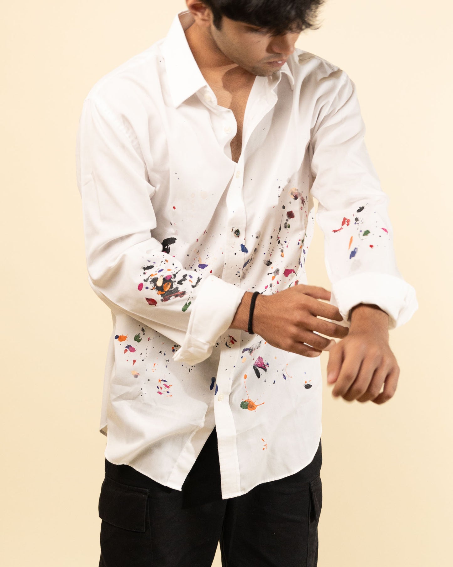 Ziozia Slim Fit Hand Painted Shirt