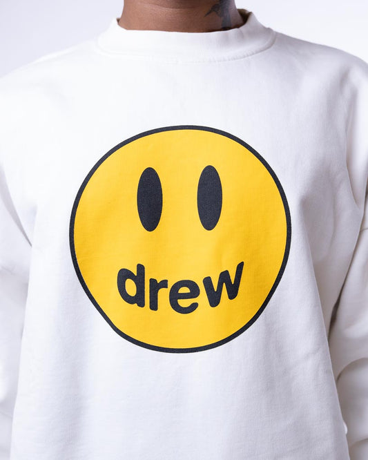 Drew Crew Neck Sweatshirts White