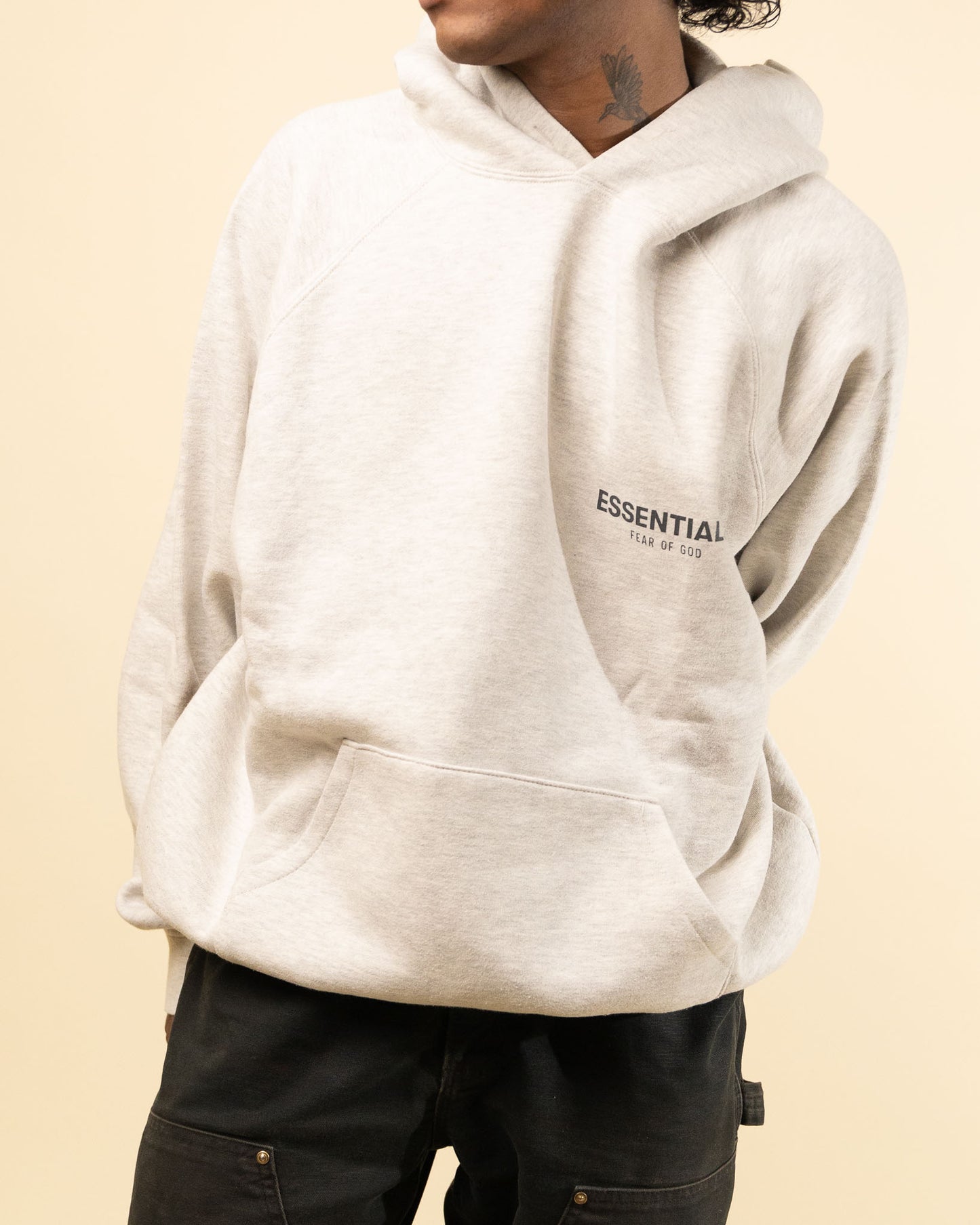 Fear of God Essentials Hoodie (SS22) - Light Oatmeal Hoodie