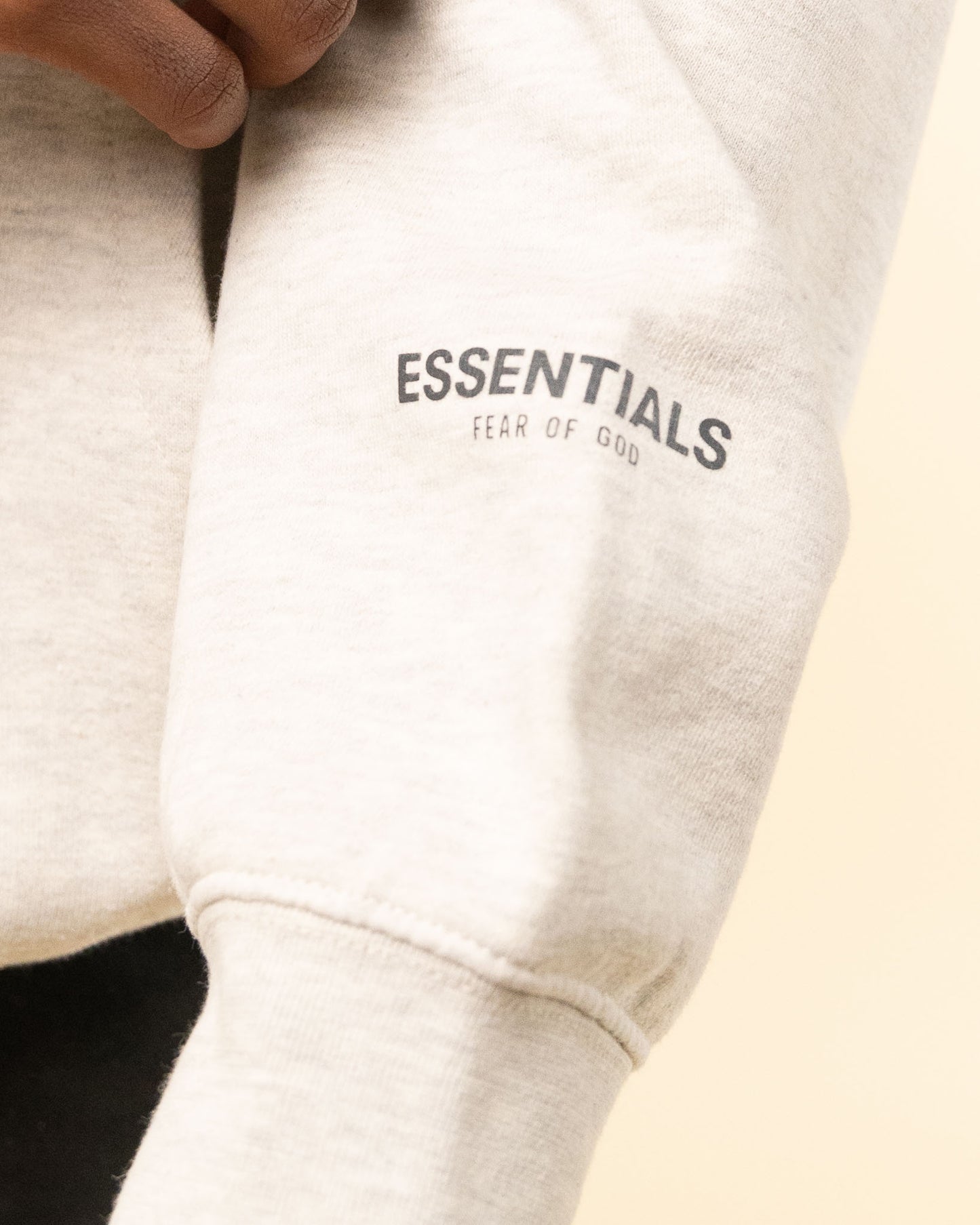 Fear of God Essentials Hoodie (SS22) - Light Oatmeal Hoodie