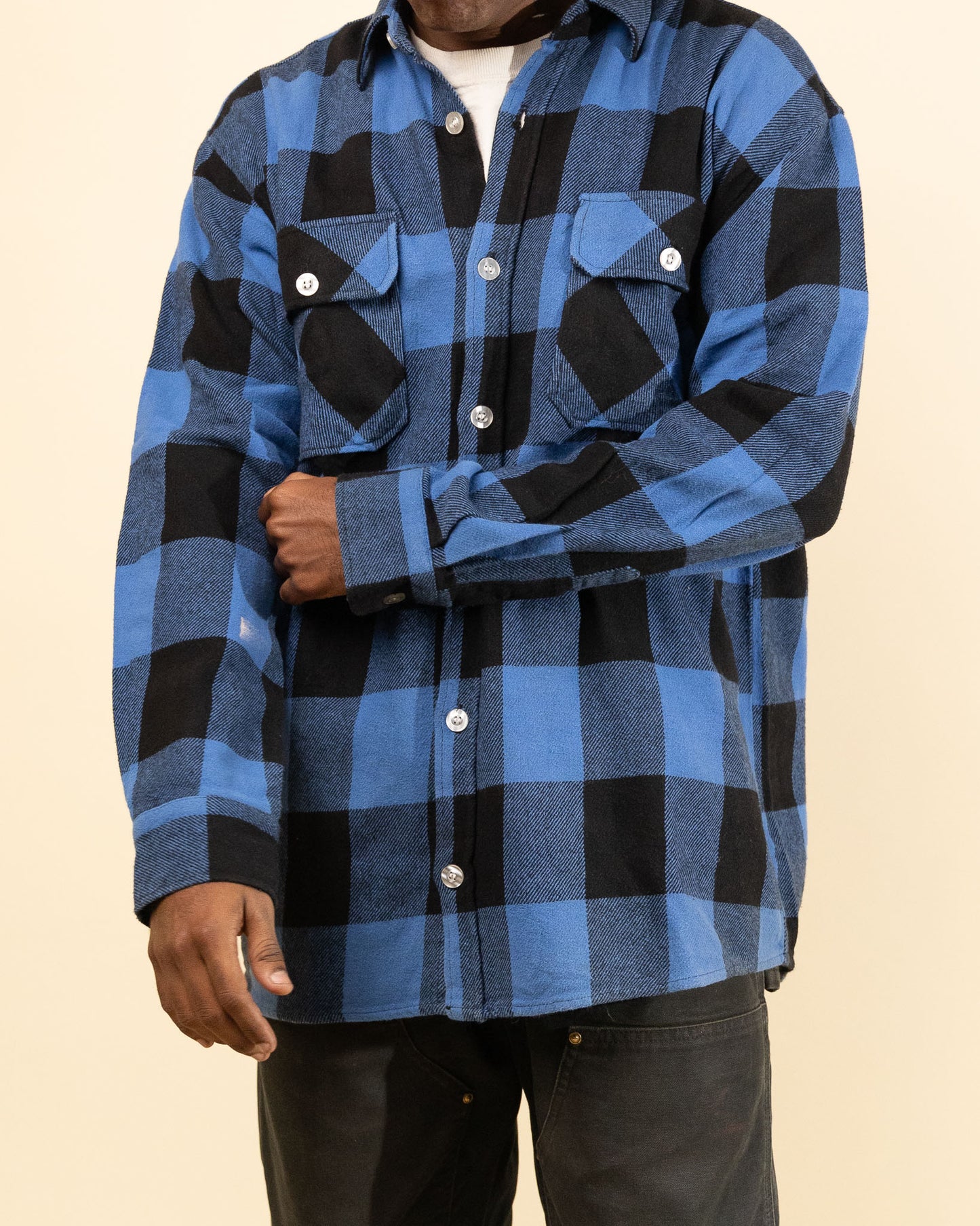 Anti Social Social Club No Expectations Flannel Shirt - Blue